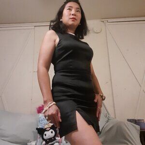 Party dress in black